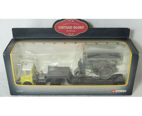 CORGI VINTAGE GLORY R.DINGLE & SONS STOKE CLIMSLAND BORDERER, LOW LOADER + GARRETT ROLLER 