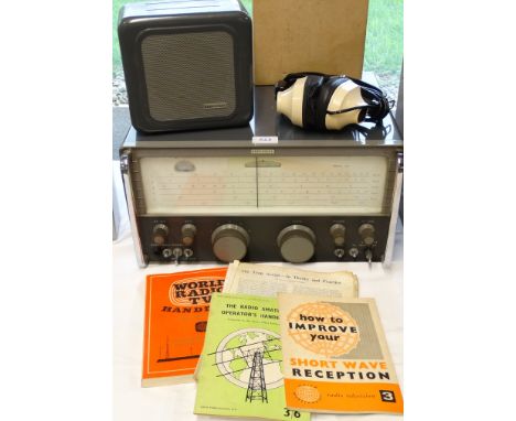 EDDYSTONE 940 SHORT WAVE RADIO + SPEAKER + BOOKLETS + HEADPHONES 