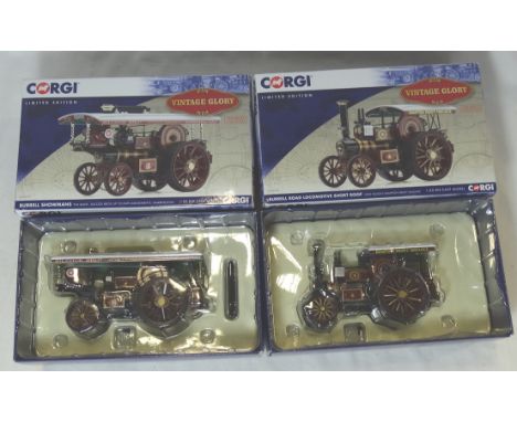 2 BOXED CORGI VINTAGE GLORY MODELS BURRELL SHORT ROOF + BAILIE SILCOCK 