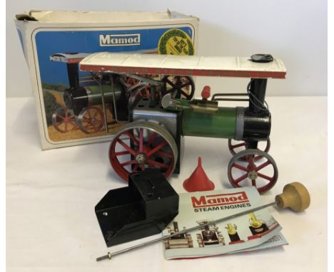 A boxed Mamod T.E.1a live steam traction engine.  