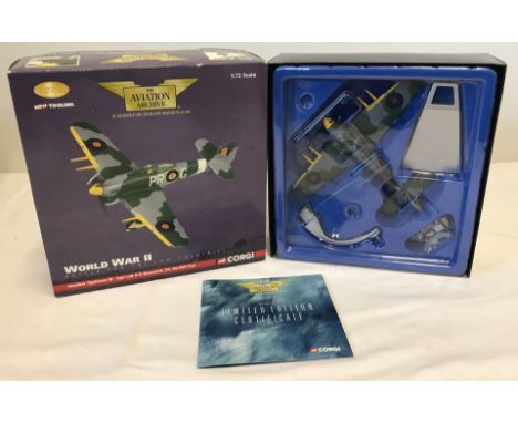 A boxed Corgi The Aviation Archive collection 1:72 scale aircraft. World War II Battle For The Low Countries.  Hawker Typhoon