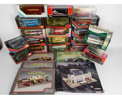 Corgi Original Omnibus, EFE - A fleet of 20 boxed 1:76 scale diecast model buses mainly by  EFE, and five Corgi OO Self Assem