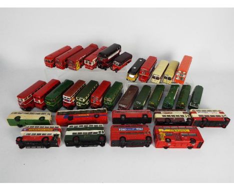 EFE, Corgi Original Omnibus, Dinky Toys - Over 30 unboxed diecast 1:76 scale model buses from various manufacturers . Lot inc