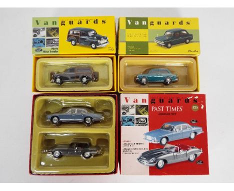 Lledo Corgi Vanguards - Three Limited Edition boxed 1:43 scale diecast model cars by Vanguards. Lot consists of Past Times Ja