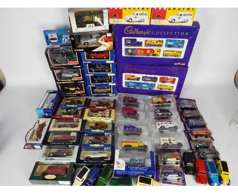 Corgi, Vanguards, Majorette, Lledo, Oxford Diecast - Over 40 predominately boxed / carded diecast vehicles in a variety of sc