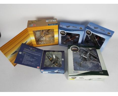 Oxford Diecast, Hobby Master - Five boxed diecast military aircraft models in 1:72 scale. Lot contains Hobby Master HA1712 P-