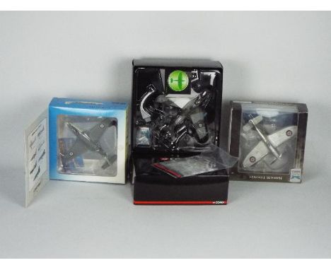 72 Aviation, Sky Max Models, Corgi Aviation Archive - Three boxed diecast model aircraft in 1:72 scale. Lot consists of Corgi