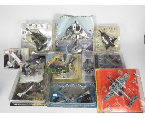 Amer, Italeri, Altaya, Other - 13 carded diecast model aircraft in various scales. Lot includes Altaya Heinkel He219 A-7 Uhu;