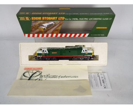 Hornby - A boxed Hornby Limited Edition OO gauge R2128 Class 37 Co-Co Diesel Electric Locomotive 'Eddie Stobart Ltd' in Eddie