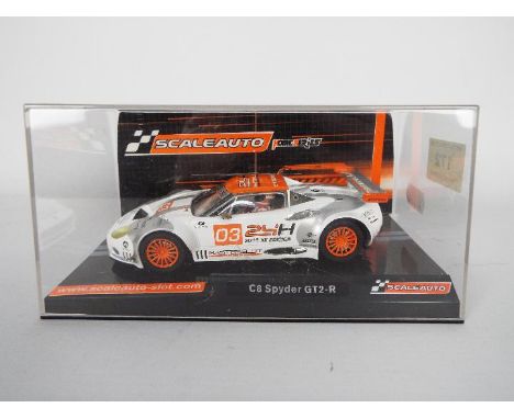 Slot - A Scaleauto slot car Spyker C8 Spyder GT2 R Ltd master slot 2016. SC-6124. Appears in mint condition with excellent or