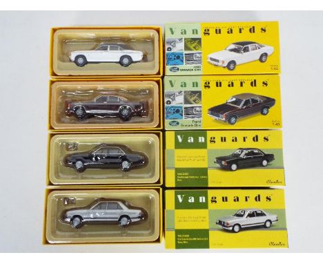 Lledo Corgi Vanguards - Four Limited Edition boxed 1:43 scale diecast model Ford Granada cars from Vanguards. Lot consists of