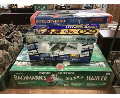 Bachmann train set, Franklin mint model etc.