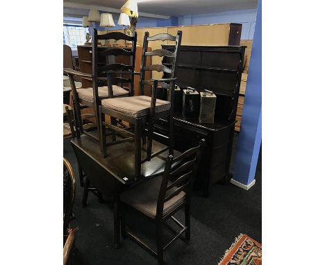 Ercol oak dining room suite
