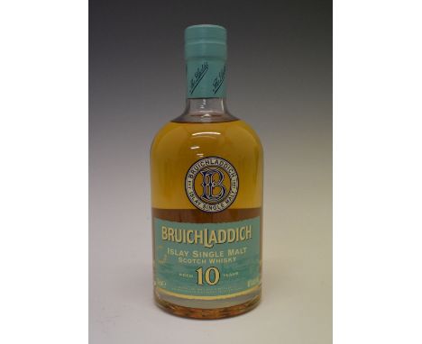 Wines &amp; Spirits - One bottle Bruichladdich Islay Single Malt Scotch Whisky Aged 10 Years 70cl  