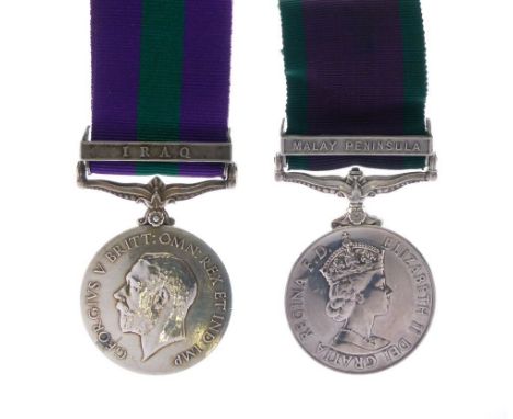 George V British General Service Medal awarded to M-18354ACPL FW Arnold of the Royal Army Service Corps, having Iraq clasp, t