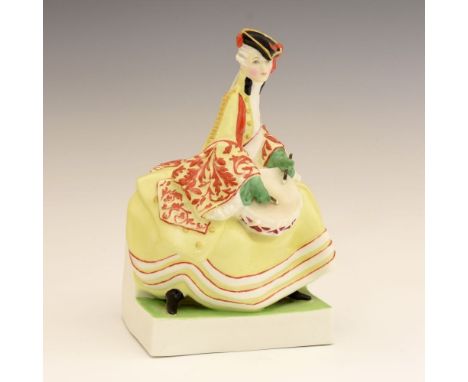 Royal Worcester porcelain figure, 'The Drum', 3154, inscribed in puce beneath 'The Drum modelled by George M. Parnell', 18cm 