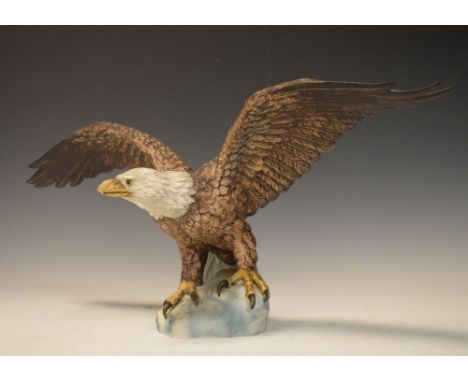 Large Goebel figure of a fish eagle or osprey with wings outstretched, CV104, 1969, 50.5cm across wings  