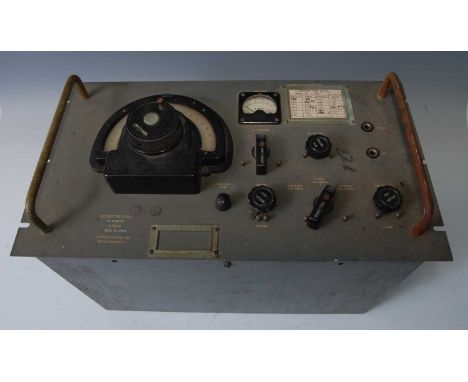 A WW II Air Ministry Radio Receiver Type R. 1132 A., Ref No. 10D 105, serial no. 17504, w.48cm.