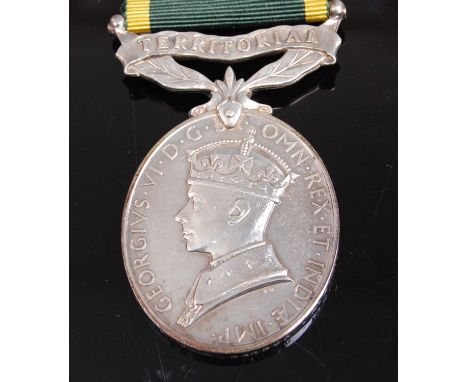 A George VI Efficiency medal, naming 7344180 PTE. R. BARBER R.A.M.C.