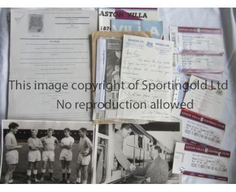 ASTON VILLA    A small miscellany including Aston Villa Who's Who 1874-1989 softback book, Aston Villa The First 100 Years ma