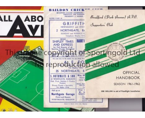 BRADFORD PARK AVENUE       Softback book, All About Avenue, a definitive history of Bradford Park Avenue plus the official ha