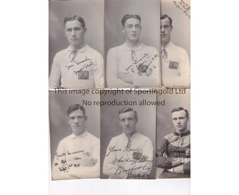 BRADFORD CITY 1910-11 / AUTOGRAPHS      Fifteen signed portrait postcards including James Blair, John Duffy, James McIlvenny,
