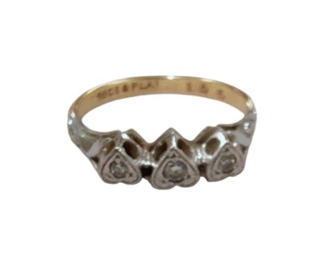 18 CARAT GOLD &amp; DIAMOND RING