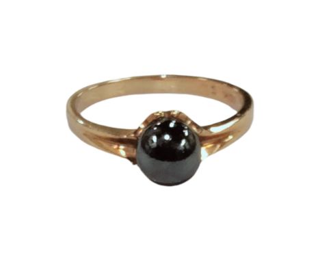 10 KT GOLD GOLD &amp; BLACK PEARL RING