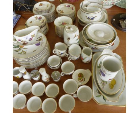 A good quantity of Royal Worcester Evesham pattern tea and table wares 