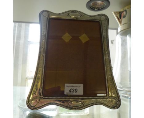 A silver mounted easel back photograph frame, bearing Chester hallmarks