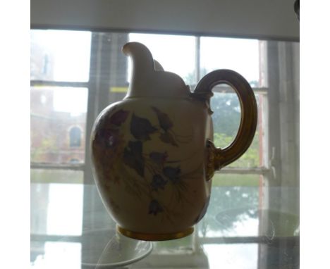 A Royal Worcester blush ivory jug, pattern no. 1094