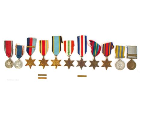 Collection of World War II and Korea medals. Korea Medal and UN pair to C/MX. 60269 W. R. Whitfield E.R.A.2. R.N.; 1939-45 St
