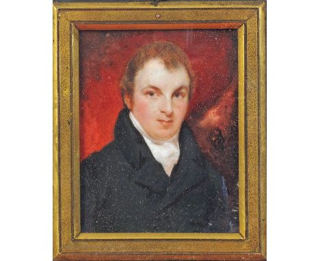 19th century Irish School, portrait miniature of a gentleman, a member of  the Hart family of Co. Donegal, head and shoulders