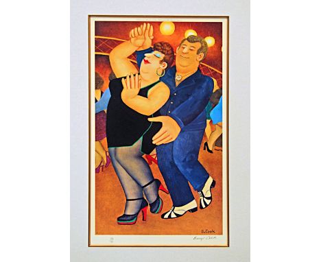 Beryl Cook, British 1926-2008- ''Dirty Dancing''; offset lithograph printed in colours, signed and numbered 284/650 in pencil
