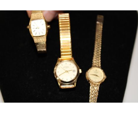 Three assorted Ladies rotary watches 