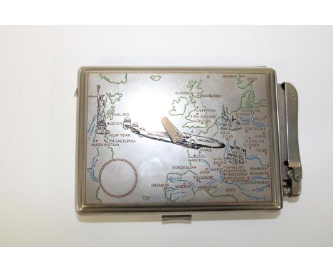 A vintage cigarette case &amp; lighter combo 