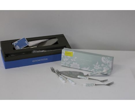 Two new boxed sets of cutlery Wedgewood &amp; Laura Ashley 