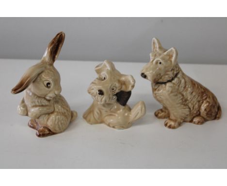 Three vintage Sylvac dogs 