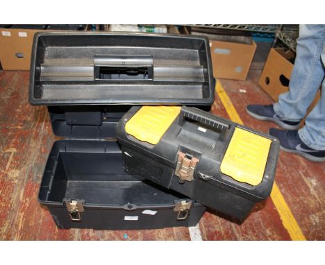 A plastic toolbox 