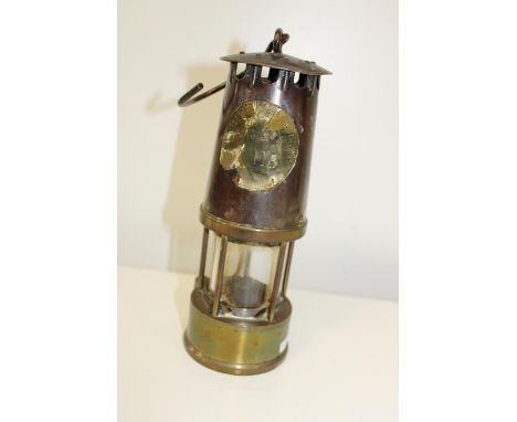 A vintage colliery miners lamp 