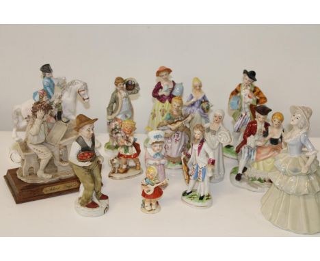 A large collection of assorted ceramic figurines (Sold as seen) 