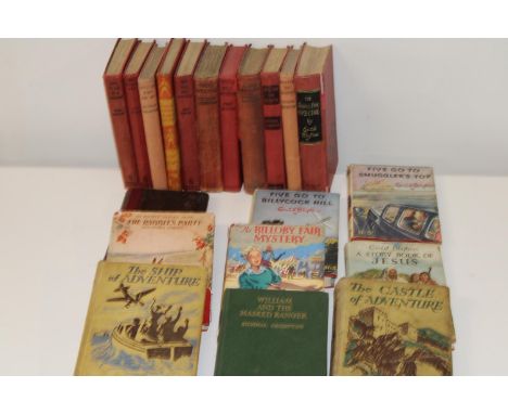 A job lot of vintage Enid Blyton &amp; Richard Crompton hard back books 