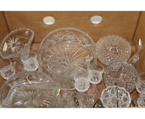 A job lot of vintage cut glass &amp; other Collection Only 