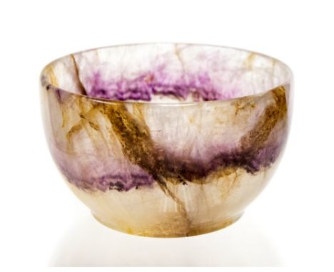A 19th Century Blue John high walled bowl, of light colour variation, diameter 8cm