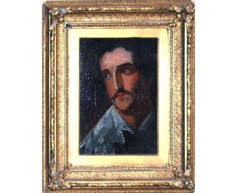 English School (19th Century) Portrait of a Manoil on canvas laid to board30 x 20cmQty: 1