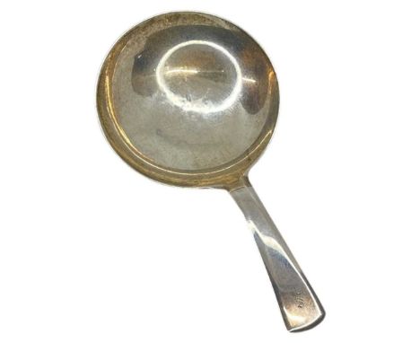 Georgian Silver Caddy Spoon. 11 g. London 1794, Thomas Wallis II. Monogram to terminal.Length 7.7 cmsNo issues