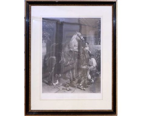 After J F Herring, Engraved by C Tomkins, "Feeding The Horse"black and white aquatint, published 189544 x 34cmQty: 1