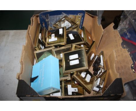 A box of light switches etc