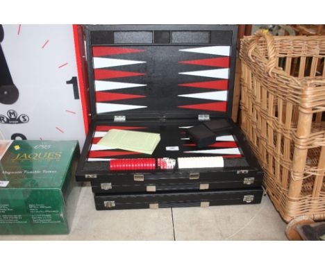 Three backgammon sets 