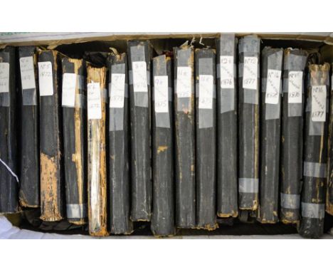 A collection of sixteen 19th century diaries of Commander Robert Amyett Newman, RN:, dating from 1836 to 1877, containing mos